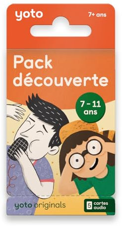 Yoto - Pack découverte 7-11 Ans, Collection de Livres Audio pour Enfant en français à écouter sur conteuse et boîte à Histoires pour Enfant Player et Mini, premières Histoires 7 à 11 Ans