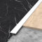 Raouoae Übergangsleiste 3 Stück 100cm Türschwellen Leiste Zierleisten Und Bodenübergangsleisten T Profil Aluminium Für Laminat/Bodenmatte/Teppich Und Fliesen(Weiß,Breite: 20 mm)