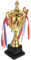 Kisangel 3 Stk Tolle Trophäe Kochtrophäe Team-trophäe Benutzerdefinierte Trophäe Pokaltrophäe Extra Groß Jumbo Große Trophäe Pokal Groß Neuheit Trophäe Goldene Trophäe Spiel Trophäenschale
