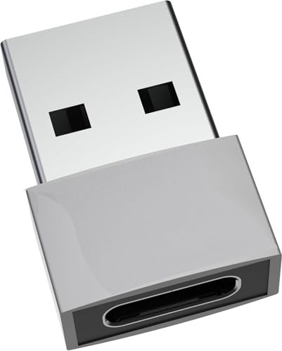 HappyMots - Adattatore da USB C femmina a USB A maschio 2.0 | Velocità 480 MB | Corpo in zinco premium con alta resistenza al calore | Adattatore da USB a tipo C | Cavo convertitore femmina