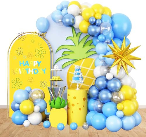 Schwamm Luftballons Girlande Geburtstag Deko Sponge Geburtstagsdeko für Geburtstagsparty Dekoration