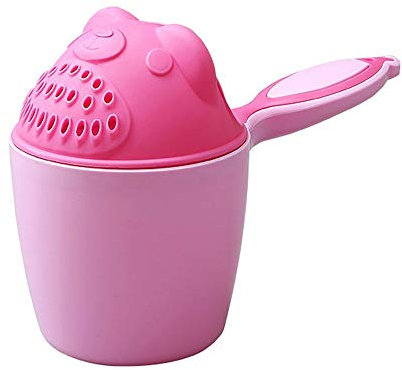 Taza de baño para bebé – Regadera – Ideal para el baño divertido (rosa)