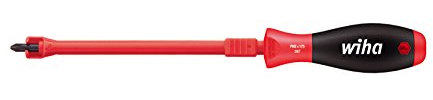 Wiha Softfinish Phillips Screw-Holding Screwdriver 397SF PH 0x100, Red, (3970)