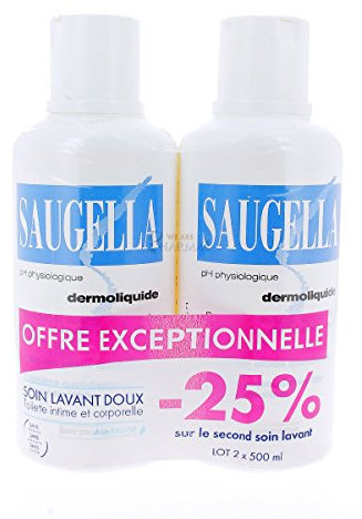 Saugella Dermoliquide Lot de 2 x 500 ml
