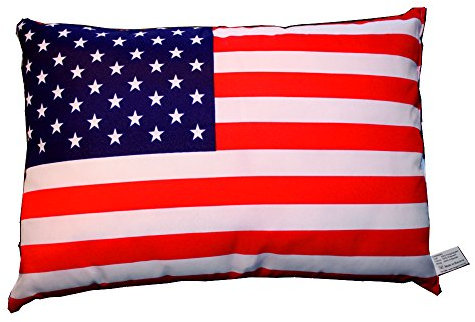 Flaggen Pehl USA Kissen Fahnen Deko Autokissen USA Fan beide, ca. 28 x 40 cm