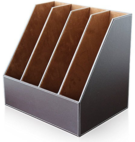 KINGFOM™ Leder Stehsammler A4