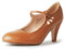 J. Adams Pixie Mary Jane Shoes Women Oxford Pumps - Cute Low Kitten High Heels - Retro Vintage Shoes for Women 1950s Mary Janes Round Toe Shoe with Ankle Strap - Women Dress Shoes, Taupe, 6.5 UK