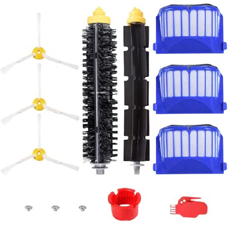 ANBOO Ersatzteile Bürsten für iRobot Roomba 600 Serie, Filter, Bürste Zubehörteil Kit kompatibel mit Roomba 564 585 595 605 615 616 620 621 625 630 631 650 660 665 670 671 676 680 Saugroboter