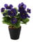 Best Artificial 30cm Lilac Pansy Flower Plug Bedding Plant Bunch - Pot NOT Included