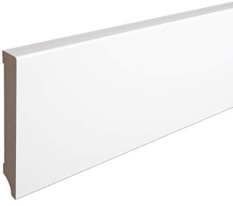Sockelleiste MDF weiß foliert Weimarer Profil Modern 120mm