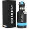 The Coldest Kids Bouteille d'eau en acier inoxydable avec couvercle à paille à rabat 2.0 Noir 355 ml