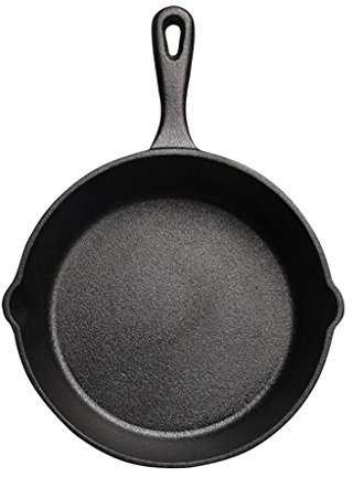 Tubayia Poêle à Frire en Fonte avec poignée pour Cuisine et Camping, 14 cm