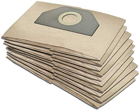 Invest - Staubsaugerbeutel, Filtertüten für Kärcher: 2701, 2701 TE, 2731, 3011, 6.904-051, K 2001, K 2701, K 2701 TE, WD 3, WD 3 Battery Premium Set - Beutel Ersatz, braun, 5 Stück