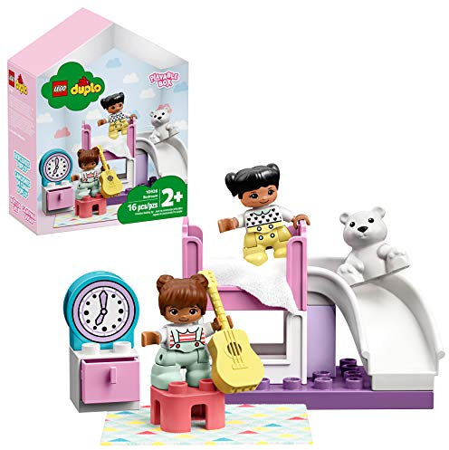 LEGO 10926 DUPLO Kinderzimmer-Spielbox, Lernspielzeug, Puppenhaus mit großen Bausteinen, Spielzeug für Kleinkinder ab 2 Jahre