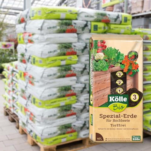 Kölle Bio Hochbeet- & Gewächshauserde, torffrei, 30 Sack á 40 l, 1200 Liter