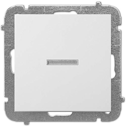 Unterputz Lichtschalter Beleuchtet 10A weiß Premium serie SENTIA