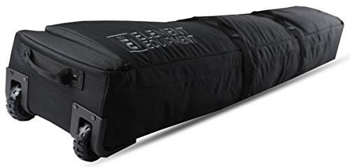 Element Equipment Skitasche mit Rollen, gepolstert, Ultimate Double – Premium High End Double Roller Reisetasche 180 schwarz Ripstop