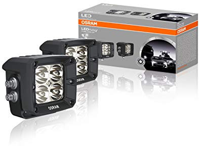 OSRAM LEDriving CUBE VX80-SP, OFF ROAD Faros de trabajo LED, luz de carretera, foco, 1300 lúmenes, haz de luz 114 m, focos LED rectangulares de alto rendimiento, 2 lámparas