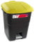 Tayg Tapa Amarilla Contenedor de residuos 50 litros con Pedal, Base Negra (430015)