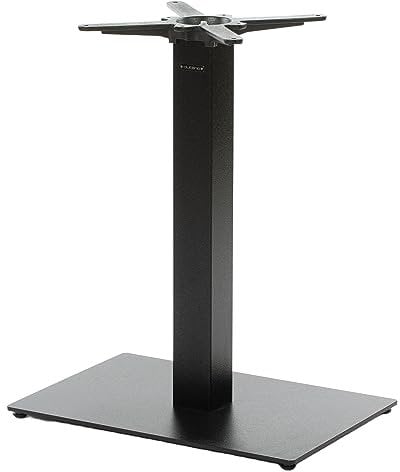 Dublino Premium Tischgestell Metall - PJ7090 | schwarz | Höhe 73 cm | Bodenplatte 60x40 cm | max. Tischplattengröße 120x80 cm | Ideal für Esstische