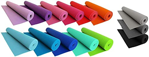 TAPPETINO PER YOGA TAPPETO PALESTRA PER ESERCIZI FITNESS AEROBICA 173 x 61 CM COLORE CASUALE
