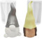 Lot de 2moule bougie noel 3D de Noël - Moules en silicone pour béton - Lutin pour la fabrication de bougies,savons,Décoration de gâteaux,de pierres aromatiques, de chocolat, de décorations de Noël