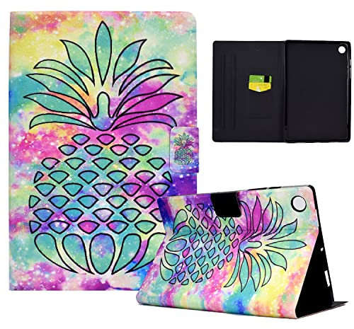 LSPCASA Funda Lenovo Tab M10 Plus 3rd Gen Material De Cuero De PU Soporte Folio Cubierta Carcasa Protectora Auto Wake/Sleep Funda Tablet Lenovo M10 Plus 3 Generación Piña