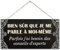 CARISPIBET Bien sûr que je me parle à moi-même! enseignes pour la maison décoration pour le chambre drôles décor d'interieurs 15 x 30 cm