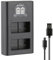 Blumax DMW-BLC12e Mini Dual LCD Charger Compatible with Panasonic Lumix DC FZ1000 G91 DMC GX8 G70 G81 G7 G6 G5 FZ2000 FZ1000 FZ200 FZ300