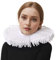 BPURB Renaissance Elisabethan Ruff Kragen Hals Rüschen Kragen Clown Halsbänder (Weiß)