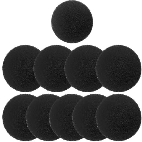 10 pieces of activated carbon filter pads, round filters, activated carbon filter replacement pads, round deodorizing filters, suitable for compost bins up to 17 cm.