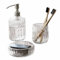 Loberon Set de Salle de Bains Denney, Transparent/argenté