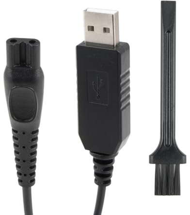 15V USB Charger Cable Compatible with Philips Shavers, One Blade Charger Norelco Series 3000 5000 7000 9000, Models QP6651 QP6650 QP6520 QP6510 QP6620 QP6550 QP6530, Electric Razor Charging Cord (1M)