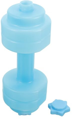 Anneome Dumbbell Water Bottle for Fitness Weight Water Bottle Markings for Gym Large Capacity Dumbbell Mug in Design