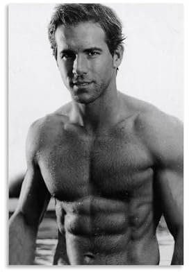TSNKNP Actor Ryan Reynolds Art Poster Dekorative Malerei Leinwand Wandkunst Wohnzimmer Poster Schlafzimmer Malerei,Wandkunst Bilddruck Moderne Familienzimmer Dekor 08x12inch(20x30cm)