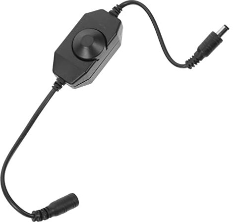 KONTONTY Variateur Rotatif Led Monochrome Contrôleur De Luminosité Led Noir Mini Variateur Pour Guirlande Lumineuse Réglage Progressif Lumière Ambiance Personnalisée La Cuisine Salon Chambre