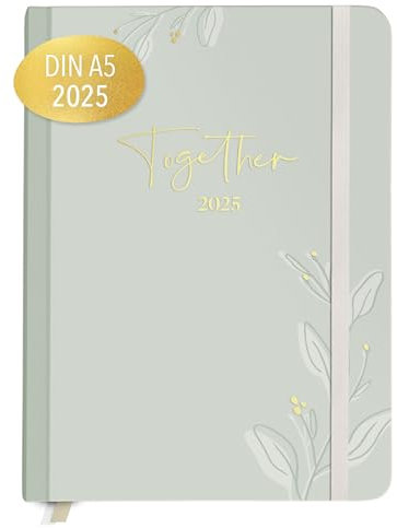 KIND OF HAZEL® Familienkalender 2025 Salbei | für einen strukturierten und organisierten Familienalltag - der Kalender 2025 für Familien | DIN A5 Familienplaner 2025 | Taschenkalender 2025 Planer