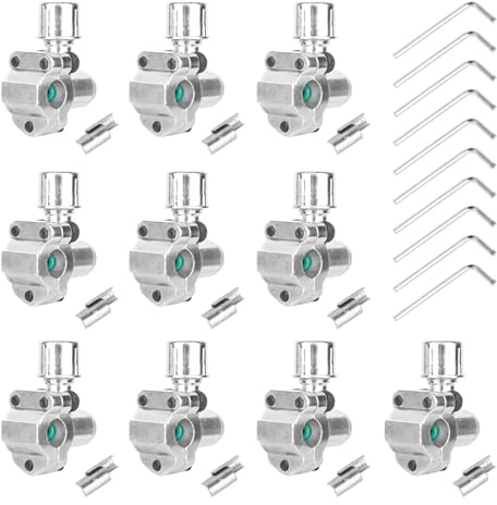 10 Stück Kugel-Piercing-Ventile, BPV-31 Ventilleitungs-Kits, Kühlschrankhahnventil, kompatibel mit 1/4 Zoll, 5/16 Zoll, 3/8 Zoll Außendurchmesser Rohre, Ersatz für TJ90BPV31, AP4502525, BPV31D, GPV14,