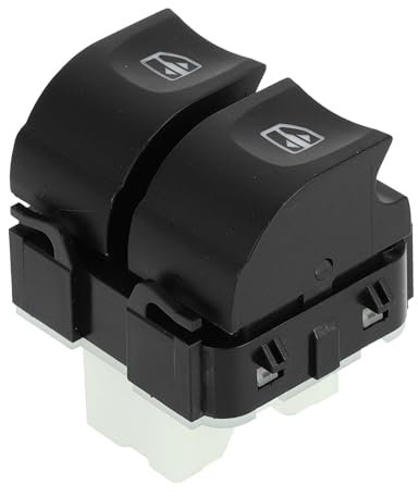 A ABSOPRO Interruptor De Control De Ventana Eléctrica Del Lado Del Conductor Delantero Izquierdo No.254110431R Para Dacia Lodgy Dokker Negro