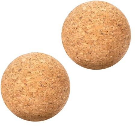 Wine Cork Ball, 2.4inch Wooden Cork Ball Stopper for Wine, 2 Pcs Glass Decanter Stopper, Decanter Stopper Replacement, Carafe Decanters Bottle Replacement for Valentine's Day Present(Color:Brown)