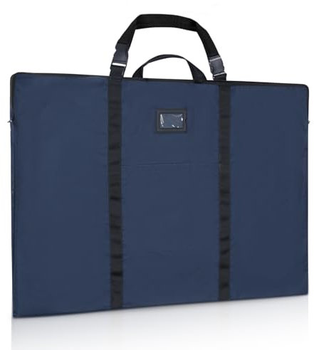 GNEGNI LIFE Leichte Künstler Portfolio Tasche,61 x 91,4 cm Zeichenmappe mit Tragegriff und Abnehmbarem Schultergurt, Weich Malmappen für Kunstwerke, für A1/A2 gerahmte Leinwände