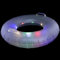 KICHOUSE Aufblasbarer Schwimmring mit LED Lichtern Farbenfroher Poolring mit Griffen für Erwachsene für und Strandspaß