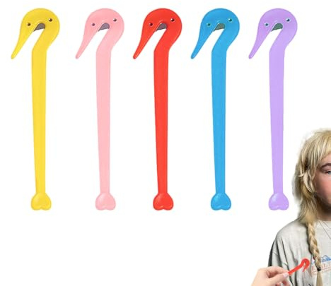 Coupe-élastique pour cheveux - coupe-cravate pour cheveux, Coupe | corde en caoutchouc élastique 5 pièces | Outil de corde en caoutchouc pour enlever les attaches, outils de