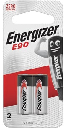 Energizer - 629563-2 Piles Miniatures Alcalines LR1/E90-1,5 V - Lot de 2