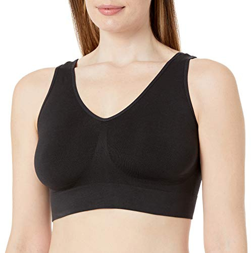 JUST MY SIZE womens Pure Comfort Plus Size Mj1263 Bras, Black, 5X-Large US
