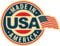 Made In USA America FLag Emblem Badge Star Hochwertigen Auto-Autoaufkleber 12 x 10 cm
