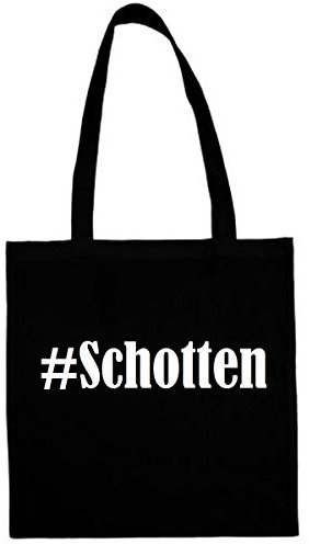 Reifen-Markt Tasche #Schotten Größe 38x42 Farbe Schwarz Druck Weiss