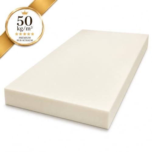 Best for You | Palettenkissenschaum | Hochdichter Polsterschaum RG40/60 für Sitzpolster |Schaumstoff Polster 80x120x8 cm | Passend für Europalette | Langlebiger Polsterschaumstoff
