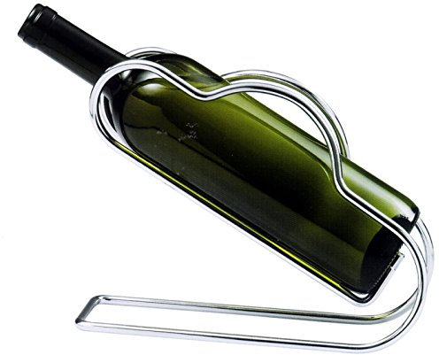 getgastro Decanter Supporto/Supporto di Bottiglia di Vino, Cromato, con Maniglie, Pesante qualità/Lunghezza: 25 cm | erk