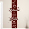 tjapalo® Br-pkm114 Wandtattoo Banner Deko Streifen „Zuhause ist wo die Liebe wohnt“ Flur Wohnzimmer Wandsticker (H 160 x B 37cm)